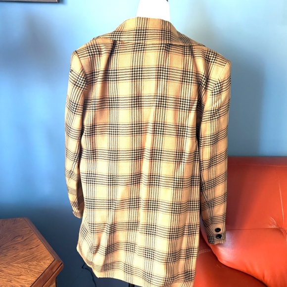 Vintage D’Allaird’s Pure Wool Prince of Wales plaid blazer made in Canada EUC - Picture 5 of 12